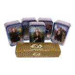 Set of five Topps Star Wars Attack of the Clones sealed tins