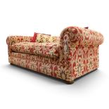 Tetrad - two seat 'Elgar' sofa of traditional Chesterfield shape with rolled arms