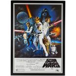 Limited edition multi-signed one sheet Star Wars poster