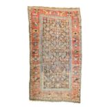 An antique Persian rug.