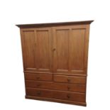 A Victorian pine housekeeper's cupboard.