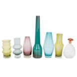 A collection of Scandinavian mid century glass.