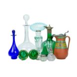 A Victorian opaline 'Jack in the Pulpit' vase.