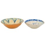 Two Spanish pottery bowls.