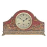 A chinoiserie mantel clock.