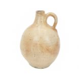 An English salt glazed wine jug or flagon.
