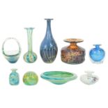 A collection of Maltese glass.