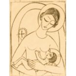 Eric GILL (1882-1840) Madonna and Child (1924)