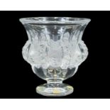 A Lalique glass 'Dampierre' vase.