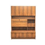 A mid century Indian rosewood finished side cabinet.