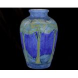 A monumental Moorcroft Moonlit Blue exhibition vase.