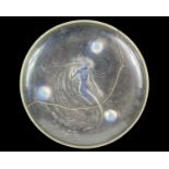 René Lalique - Sirene, a shallow glass dish.