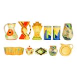 A Collection of Art Deco Jugs and Vases.