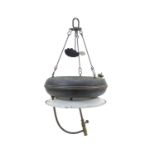 An unusual Tilley annular hanging lamp.