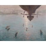 **Alfred Egerton Cooper R.B.A. (British, 1883-1974) The Firth of Forth with the British Fleet from