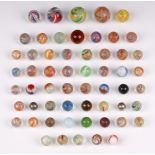 A collection of marbles belonging to Sir Barnes Wallis' daughter, Elisabeth Gaunt (now 93). These
