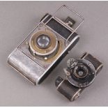 A 1930s German Welta Gucki camera together with a Dresden Vidar