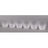 A set of 6 Waterford Crystal Colleen pattern tumblers