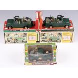 Britains, 3 boxed military Land Rovers nos. 9777 (x2) and 9782 All complete with inlay cards and