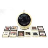 A mid 20thC Prinzsound SM8 ('stereo module 8') eight-track player. Together with ten 8 track