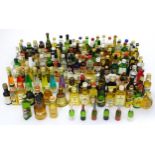 A large quantity of 50ml and 100ml miniatures, to include bottles of single malt Scotch whisky (
