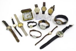 A quantity of assorted wristwatches to include examples by Smiths, Ingersoll, Timex, Hana, Guess,