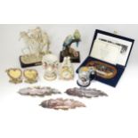 Assorted collector's ceramics etc. to include a Bradford Exchange The Last Supper plate, three