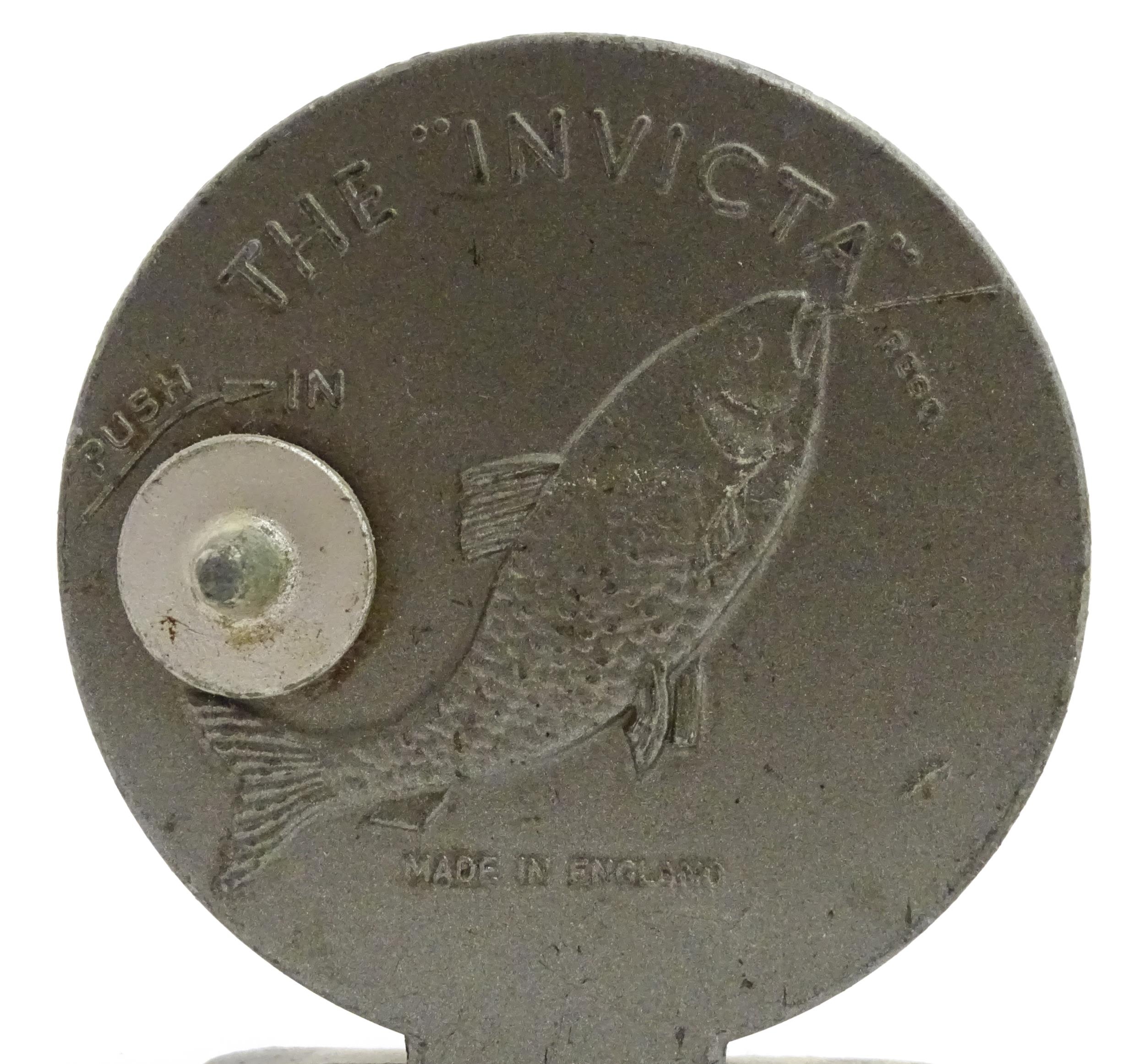 Five early to mid 20thC centrepin fishing reels. To include an aluminium example marked 'The - Image 11 of 13