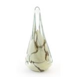 A Mdina glass art glass sculpture. Signed under Mdina 03. Approx 10 3/4" high. Please Note - we do