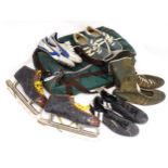 Film / movie memorabilia: an Adidas sports holdall containing a quantity of vintage sports footwear,