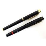 A Sheaffer fountain pen with 14k gold nib. Together with a Rapidograph 0.6 technical drawing pen.