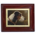 Edward Aistrop (act. 1880-1920), Oil on board, A dog portrait depicting Champion Fox Terrier
