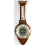 A 20thC Shortland Instruments aneroid barometer. Approx. 22 1/2" high Please Note - we do not make