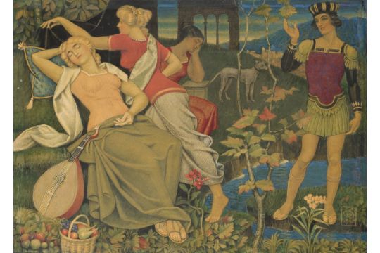 * Southall (Joseph Edward, 1861-1944). Cymon and Iphigenia, 1942 ...