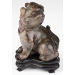 Jade. A Chinese carved jade dog of Fo
