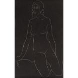 Gill (Eric, 1882-1940). Two Female Nudes, 1938, wood engraving