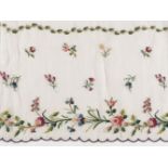 Embroidered Skirt. A Regency needlework muslin skirt, circa 1810, & 2 others