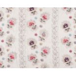 Fabric. A large pieced frament of seaweed muslin dress fabric, circa 1830s