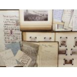 Ephemera. A collection of miscellaneous 19th & early 20th-Century ephemera, letters, photograph