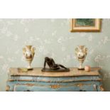 A PAIR OF ENGLISH PORCELAIN VASES