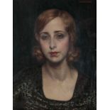 HAROLD KNIGHT RA (1874-1961) Portrait of Laura Knight