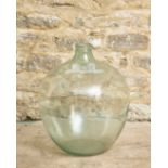 A LARGE GLOBULAR BOTTLE TERRARIUM OR CARBOY