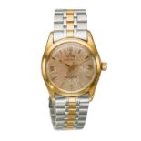 TUDOR OYSTER PRINCE 34: A STEEL AND GOLD PLATED BRACELET WATCH