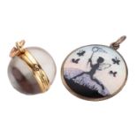 A ROCK CRYSTAL LOCKET PENDANT