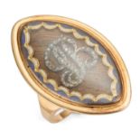 A GEORGE III MOURNING RING
