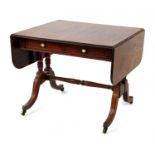 A REGENCY MAHOGANY SOFA TABLE