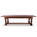 AN ENGLISH OAK REFECTORY TABLE