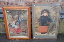 A VICTORIAN CHROMOLITHOGRAPH; 'LITTLE MISS GAMP'
