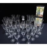 A PART SUITE OF DARTINGTON 'SHARON' TABLE GLASS