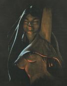 Gerda Christoffersen - Firefly, 20th century print on board, framed, 48cm x 38cm.